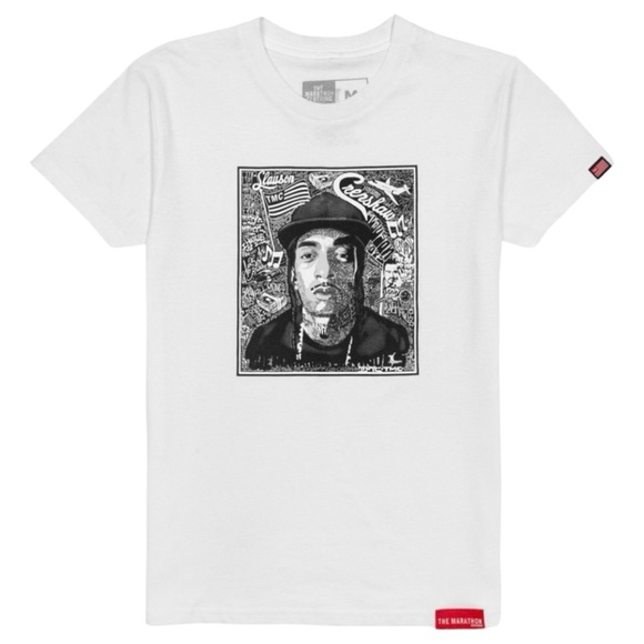 NWT THE MARATHON CLOTHING NIPSEY HUSSLE TEE - Picture 1 of 3